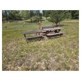 2 picnic tables by playground