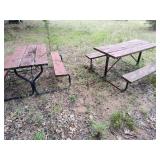 3 picnic tables