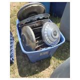 Tote of hub caps