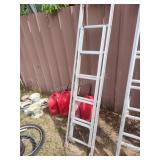 Extension ladder section and small ladder