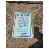 2 plastic Waco signs