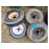 4 trailer wheels