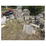 Assorted blocks and pavers