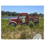 Kids fiberglass truck with slide