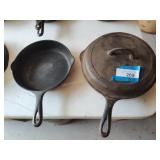 2 Griswold cast iron pans