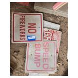 Assorted signs