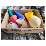 Box of funnels