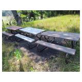 3 picnic tables