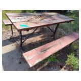 2 picnic tables
