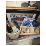 Tote of assorted items