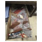 Box of Christmas decorations