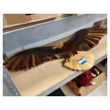 Wooden Eagle Wall Plaque - Don Leckman - 48'