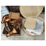 Wood decor and needlepoint item