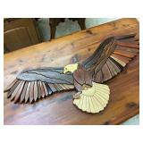 Wooden Eagle Wall Plaque - Don Leckman
