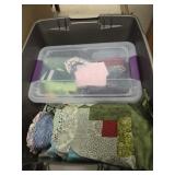 Tote of material
