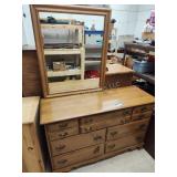 Dresser with mirror