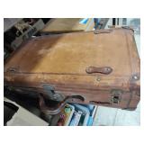 Suitcase with varsity letters