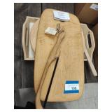 Handmade cutting board, saw, tray and other