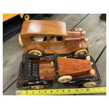2 Wooden Automobiles