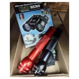 Flashlights and binoculars