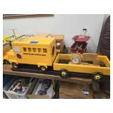Squirrel feeder and clock tractor