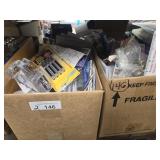 2 boxes of office items