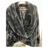 DKNY Designer Faux Fur Coat - size XXL