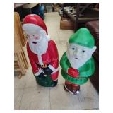 2 blow mold Christmas figures