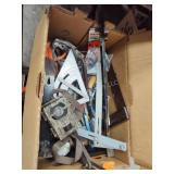 Box of assorted tools and other