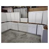 16pc Arcadia White kitchen cabinet set