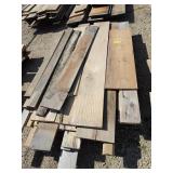 Pallet of oak and pine boards