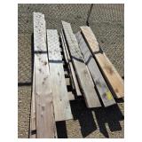 Pallet of Oak, pine boards