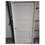 36" RH 3 Panel interior door