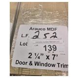 Arauco MDF trim 2-14" x 7
