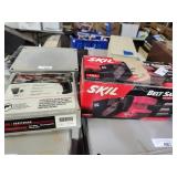 Belt sander and cordless screwdriver
