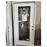 36" LH Full Deco exterior door