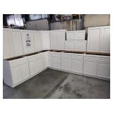 14pc Newport White kitchen cabinet set