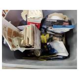 Tote of assorted woodworking items