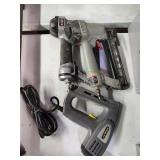 2 air nailers and electric stapler
