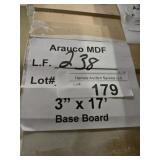Arauco MDF base 3" x 17