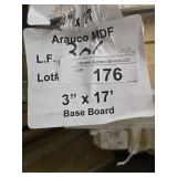 Arauco MDF base 3" x 17