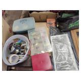 Fishing tackle, reels, cutting board