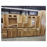14pc Hickory Shaker cabinet set with pantry
