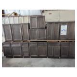 13pc West Point Grey kitchen cabinet set