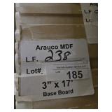 Arauco MDF base 3" x 17