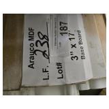Arauco MDF base 3" x 17