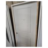 36" RH 2 Panel Peephole exterior door