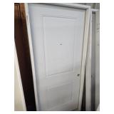 36" LH 2 Panel Peephole exterior door