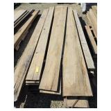 Oak and pine boards
