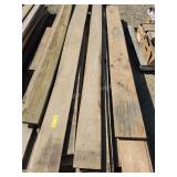 Pallet of oak boards and other boards